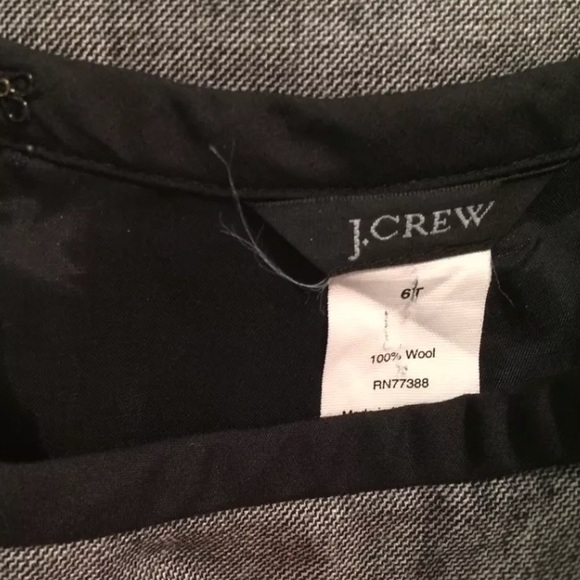 J.CREW 6T 100% Wool Maxi Skirt Gray Black Straight Tall Vintage - Picture 5 of 7